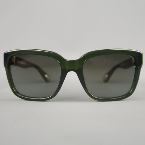 ANN DEMEULEMEESTER Clear Green D Frame Sunglasses ANN DEMEULEMEESTER