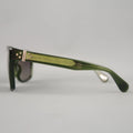 ANN DEMEULEMEESTER Clear Green D Frame Sunglasses ANN DEMEULEMEESTER