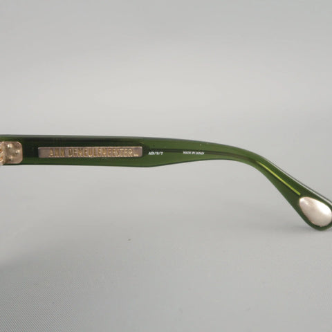 ANN DEMEULEMEESTER Clear Green D Frame Sunglasses ANN DEMEULEMEESTER
