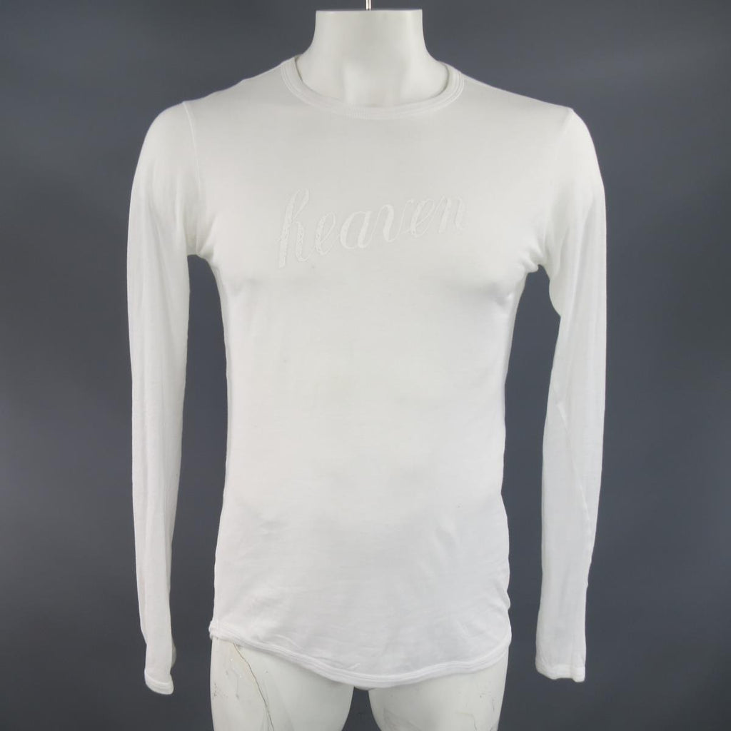 ANN DEMEULEMEESTER 長袖シャツ XS ホワイト ANN DEMEULEMEESTER Size XS White Sheer Cotton Long Sleeve