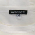 ANN DEMEULEMEESTER Size XS White Sheer Cotton Long Sleeve 'Heaven' T-shirt ANN DEMEULEMEESTER