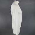 ANN DEMEULEMEESTER Size XS White Sheer Cotton Long Sleeve 'Heaven' T-shirt ANN DEMEULEMEESTER