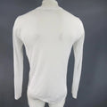 ANN DEMEULEMEESTER Size XS White Sheer Cotton Long Sleeve 'Heaven' T-shirt ANN DEMEULEMEESTER