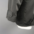 ARMANI COLLEZIONI 40 Black Solid Polyester Hooded  Jacket ARMANI COLLEZIONI