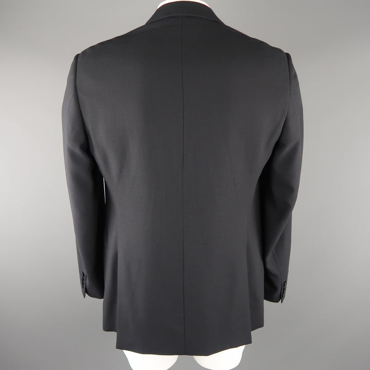 ARMANI COLLEZIONI 42 Regular Navy Solid Wool Blazer / Sport Coat