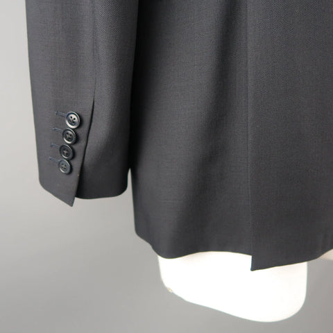 ARMANI COLLEZIONI 42 Regular Navy Solid Wool Blazer / Sport Coat ARMANI COLLEZIONI