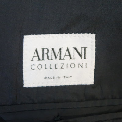 ARMANI COLLEZIONI 42 Regular Navy Solid Wool Blazer / Sport Coat