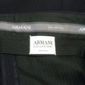 ARMANI COLLEZIONI Size 32 Black Solid Wool 28 Zip Fly Dress Pants ARMANI COLLEZIONI