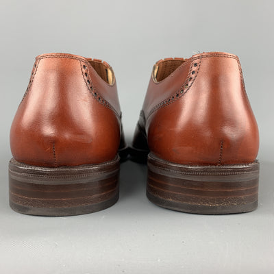 ARTHUR BEREN for GRAVATI Size 11 Brown Perforated Leather Wingtip Loafers