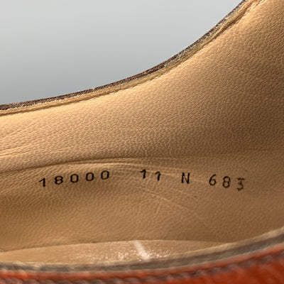 ARTHUR BEREN for GRAVATI Size 11 Brown Perforated Leather Wingtip Loafers
