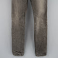 ATTACHMENT Size 32 Charcoal Distressed Washed Denim Diagonal Seam Jeans ATTACHMENT