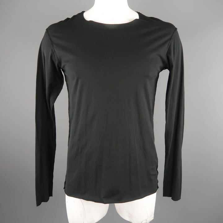 ATTACHMENT Size L Black Cotton Long sleeve t-shirt