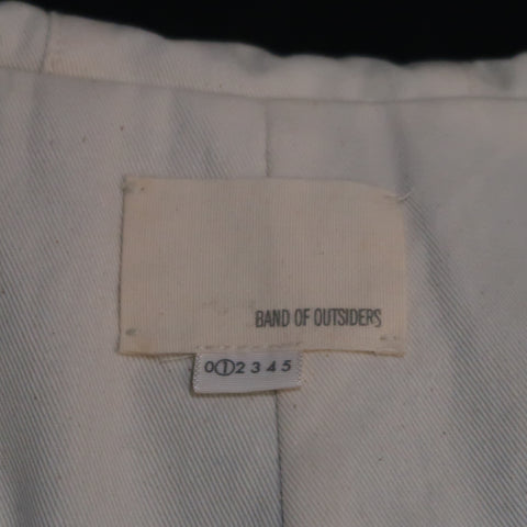 BAND OF OUTSIDERS S Navy Cotton Hooded Jacket