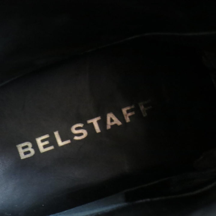 BELSTAFF Size 7 Black Leather FULHAM MOTO Biker Boots