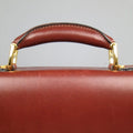 BIANCHI e NARDI Cheery Brown & Gold Leather Briefcase BIANCHI e NARDI