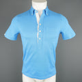 BLACK FLEECE Size XS Blue Pique Button Down Collar POLO BLACK FLEECE