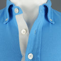BLACK FLEECE Size XS Blue Pique Button Down Collar POLO BLACK FLEECE