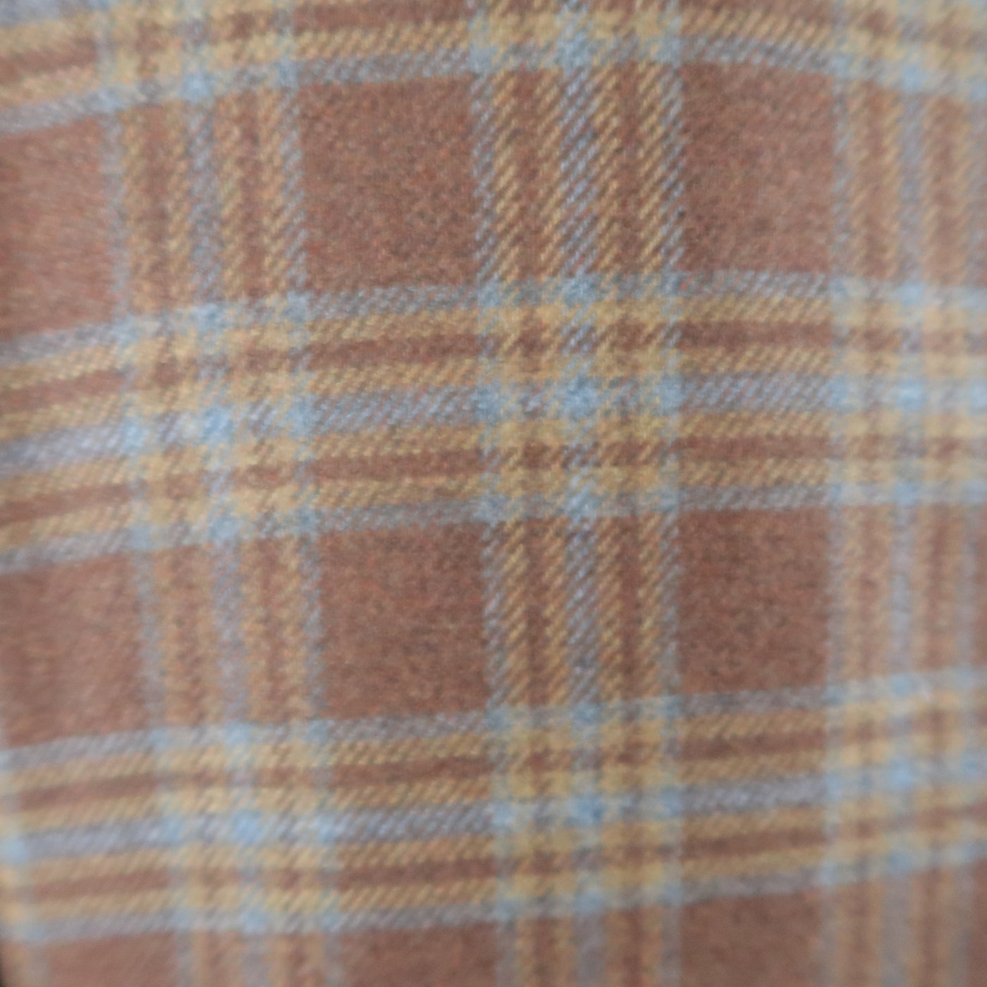 BORRELLI 44 Brown & Gold Plaid Cashmere Sport Coat