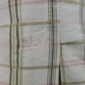 BOTTEGA VENETA 38 Short Cream Cotton / Silk Brown & Pink Plaid Sport Coat BOTTEGA VENETA