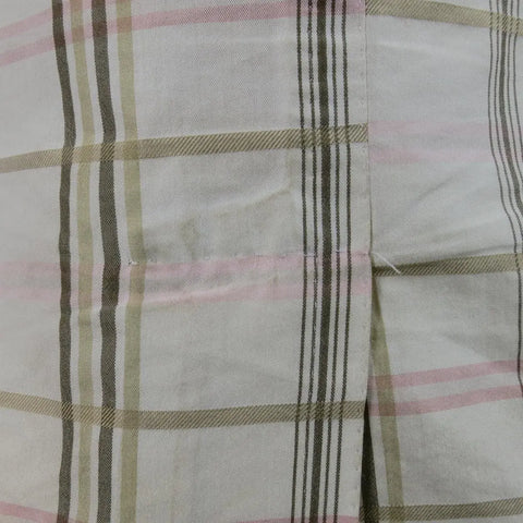 BOTTEGA VENETA 38 Short Cream Cotton / Silk Brown & Pink Plaid Sport Coat BOTTEGA VENETA