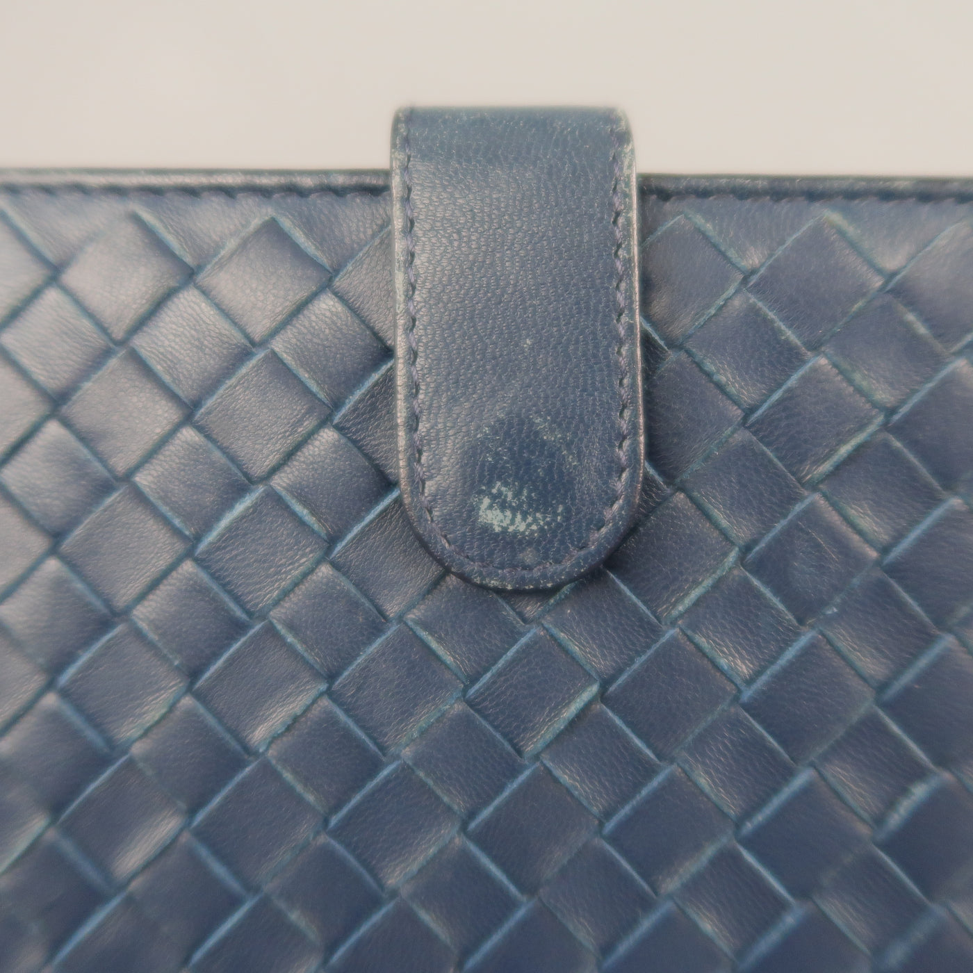 BOTTEGA VENETA Navy Woven Intrecciato Leather iPad Tablet Case