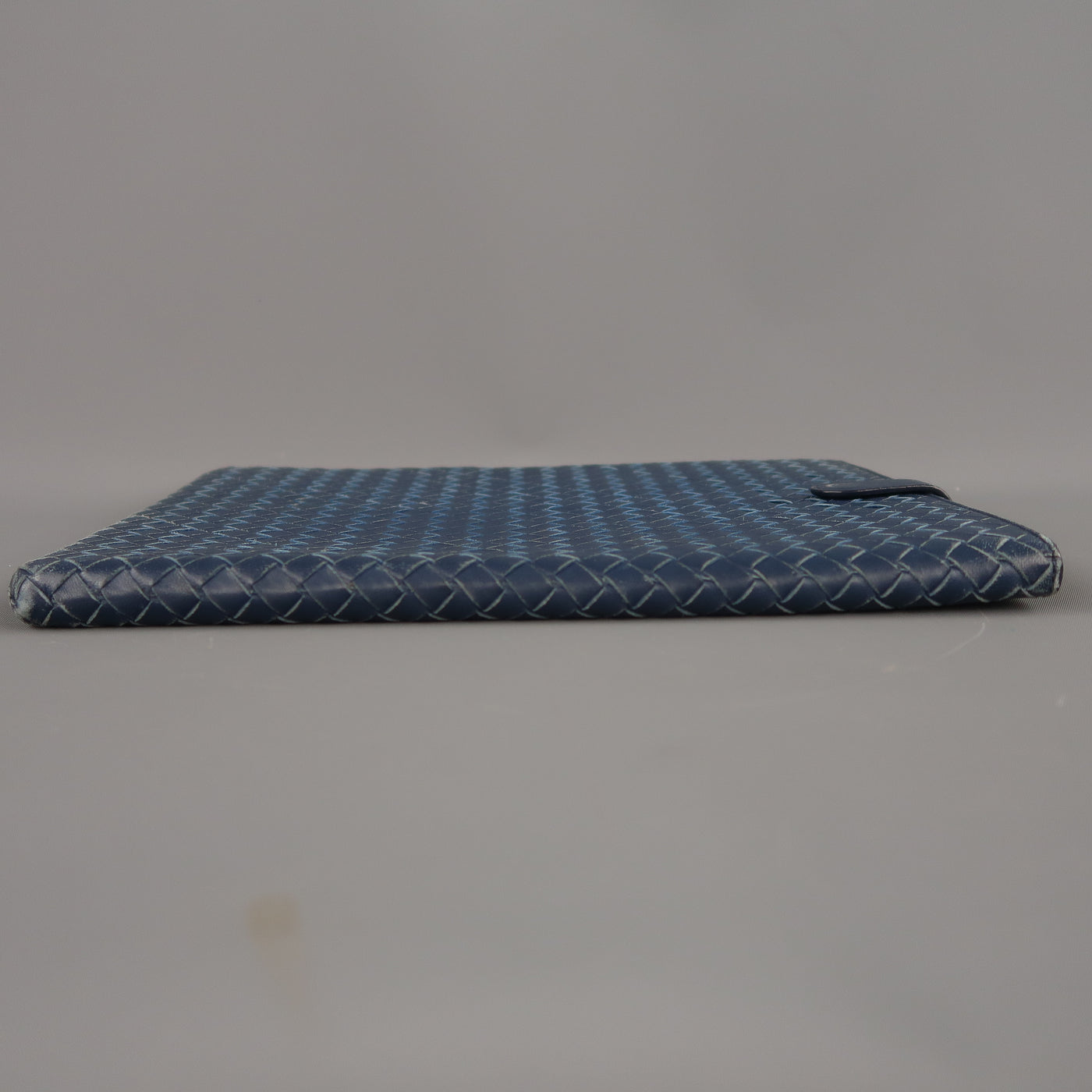 BOTTEGA VENETA Navy Woven Intrecciato Leather iPad Tablet Case