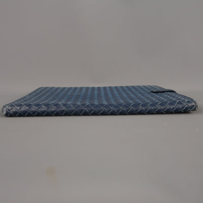 BOTTEGA VENETA Navy Woven Intrecciato Leather iPad Tablet Case