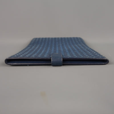 BOTTEGA VENETA Navy Woven Intrecciato Leather iPad Tablet Case