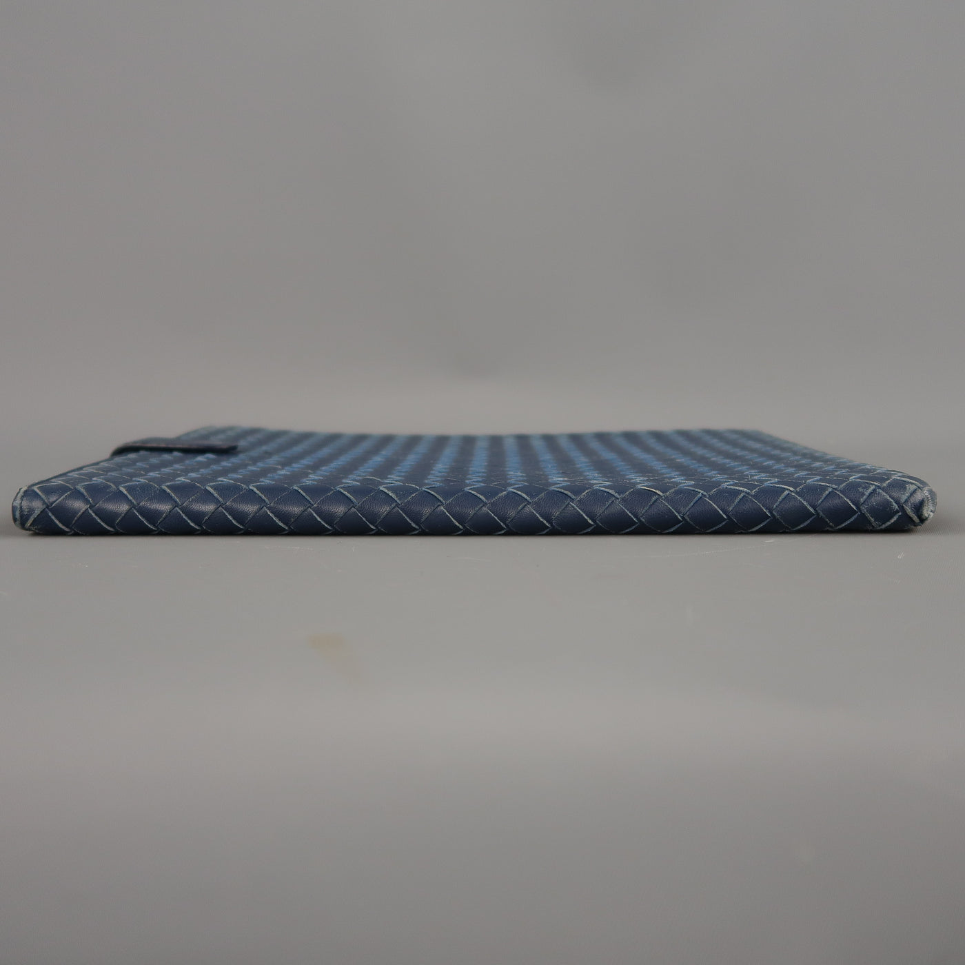 BOTTEGA VENETA Navy Woven Intrecciato Leather iPad Tablet Case