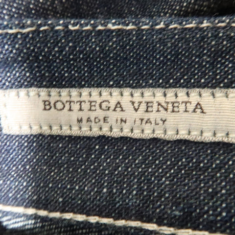 BOTTEGA VENETA Taille 28 Indigo Solid Denim 30 Jean à braguette zippée