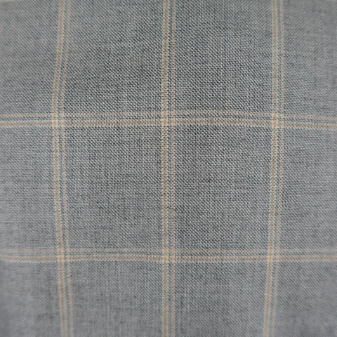 BRIONI US 40 / IT 50 Gray Window Pane Wool & Silk Blazer / Sport Coat