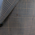 BRIONI 40 Regular Gold & Navy Plaid Wool Sport Coat BRIONI