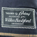 BRIONI 40 Regular Gold & Navy Plaid Wool Sport Coat BRIONI