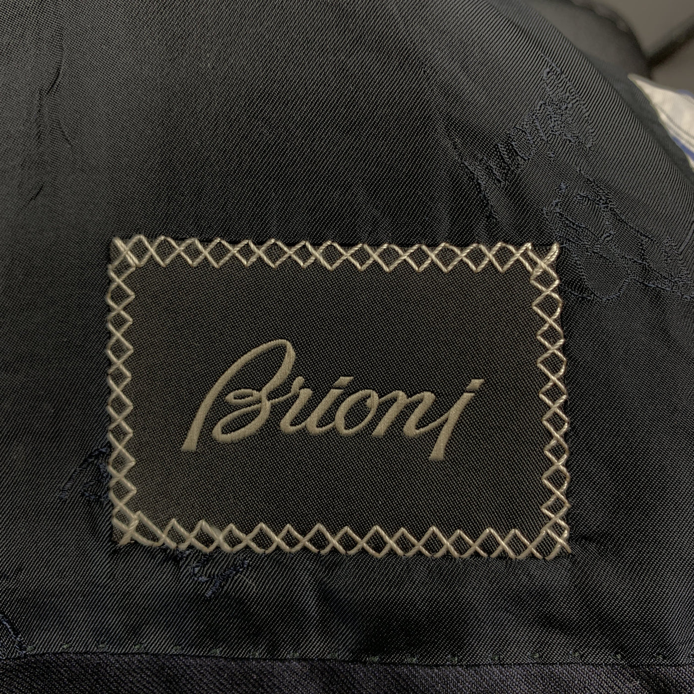 BRIONI 40 Short Navy Solid Wool Notch Lapel  Sport Coat