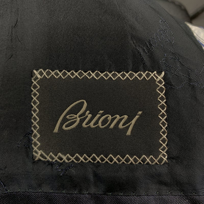 BRIONI 40 Short Navy Solid Wool Notch Lapel  Sport Coat