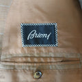 BRIONI 44 Golden Tan Window Pane Wool Two Button Sport Coat BRIONI