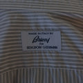BRIONI Size M Gray Stripe Cotton Long Sleeve French Cuff Shirt BRIONI