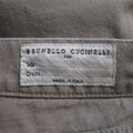 BRUNELLO CUCINELLI Size 30 x 28 Slim Low Rise Oatmeal Solid Denim Jeans BRUNELLO CUCINELLI