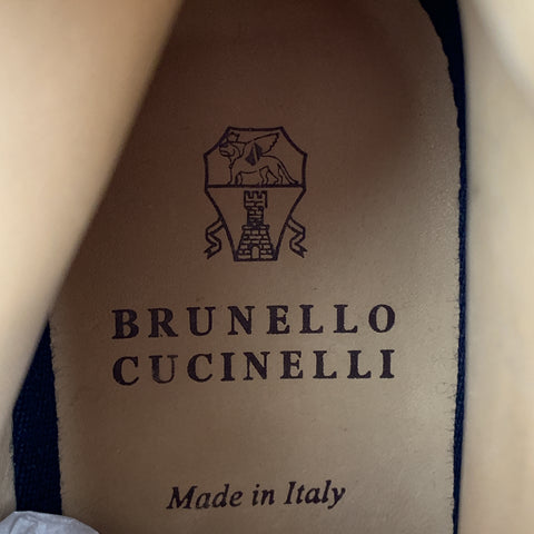 BRUNELLO CUCINELLI Taille 7 Bottes à lacets en cuir perforé marron 