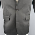 CALVIN KLEIN 38 Regular Black Solid Twill Extreme Slim Fit Sport Coat CALVIN KLEIN
