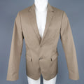 CALVIN KLEIN COLLECTION 38 Taupe Cotton Blend Notch Lapel Sport Coat Jacket CALVIN KLEIN COLLECTION