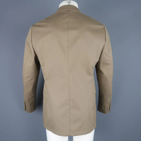 CALVIN KLEIN COLLECTION 38 Taupe Cotton Blend Notch Lapel Sport Coat Jacket CALVIN KLEIN COLLECTION