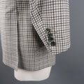 CANALI Chest Size 42 Regular Checkered Grey Wool Notch Lapel Sport Coat CANALI
