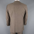 CANALI 42 Regular Taupe Wool Notch Lapel 2 Button Single Breasted  Suit CANALI