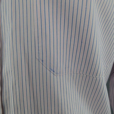 CANALI Size L Pink & Blue Stripe Cotton Long Sleeve Shirt CANALI