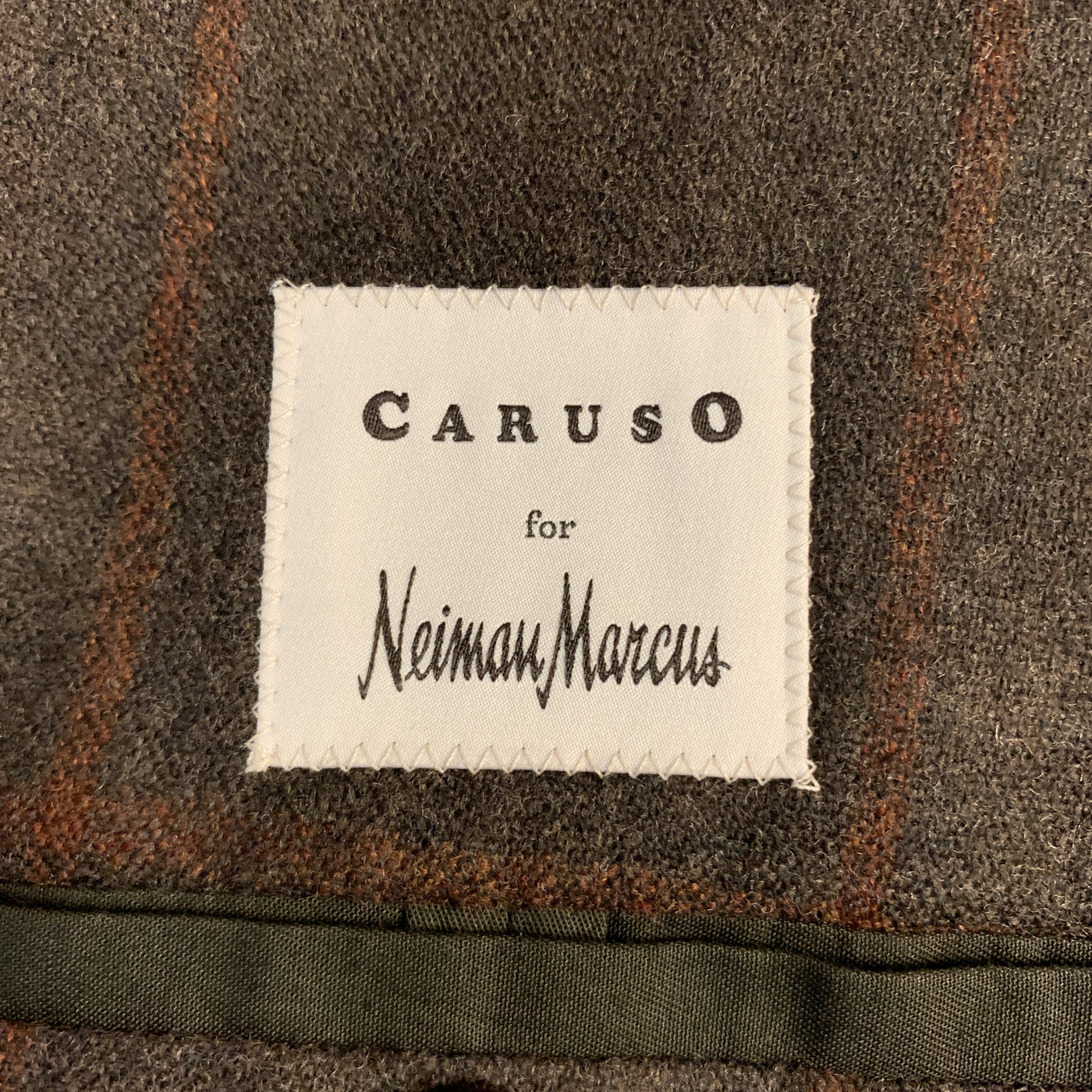 CARUSO 40 R Brown Wool / Silk / Cashmere Notch Lapel Sport Coat