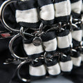 CHANEL Autumn 2006 Black & Cream Woven Silk Ribbon & Chain Bow Belt CHANEL