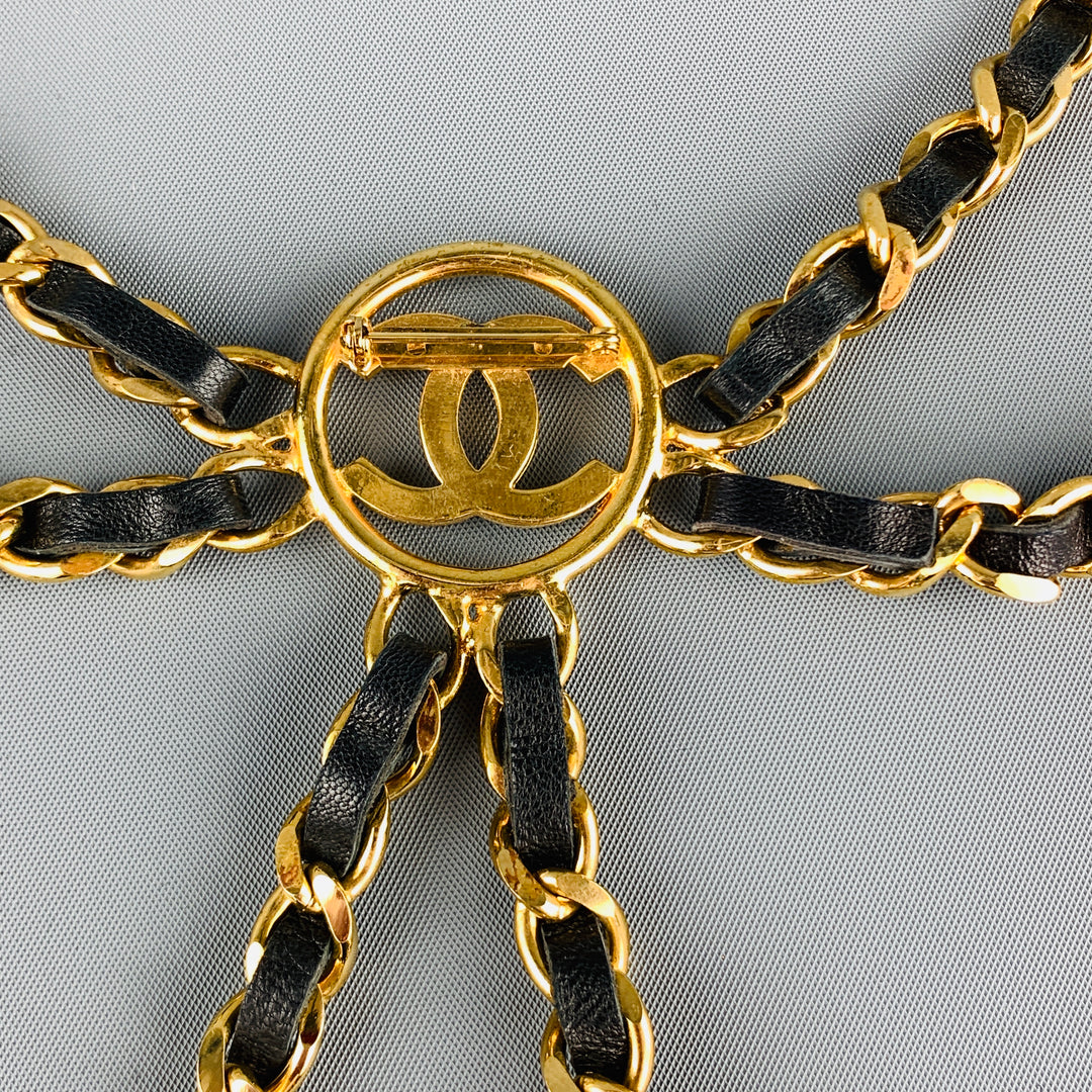 Chanel Brand Gold Tie Pin Coco Mark Accessories Men'S Women'S