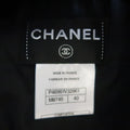 CHANEL F/W 2013 Size 8 Navy Glitter Knit Drop Waist Dress CHANEL