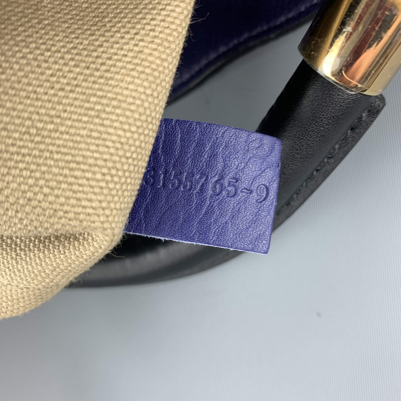 CHLOE Navy Pony Hair GALA Bucket Handbag